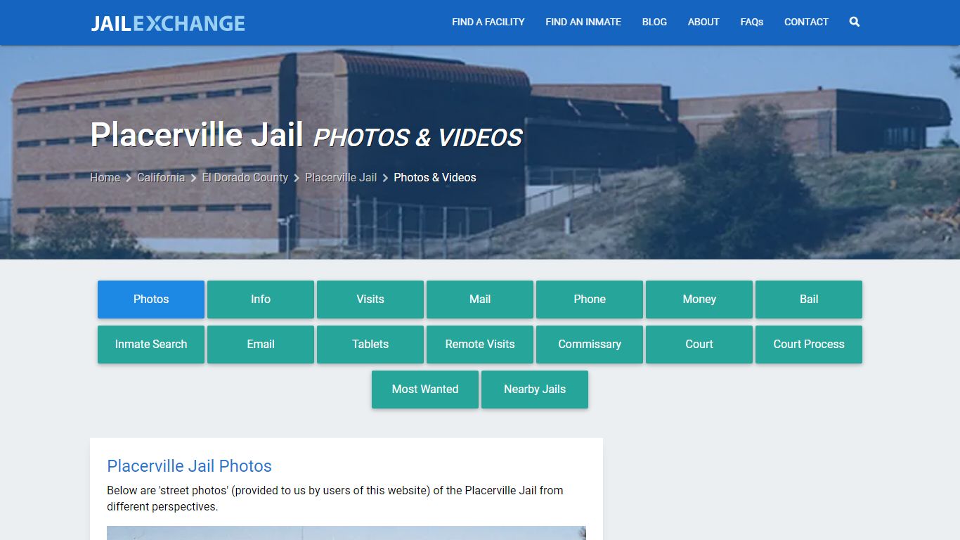 Photos & Videos - Placerville Jail, CA - Jail Exchange